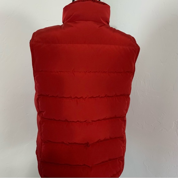 NWOT Talbots Red Pop Down Puffer Vest - Picture 4 of 12